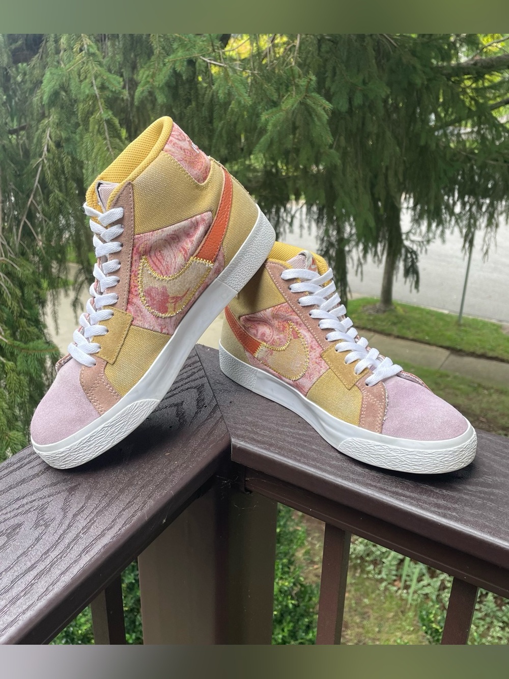🔥Nike SB Zoom Blazer Mid Premium Paisley Pack Sanded Gold- Men 7 / Women 8.5